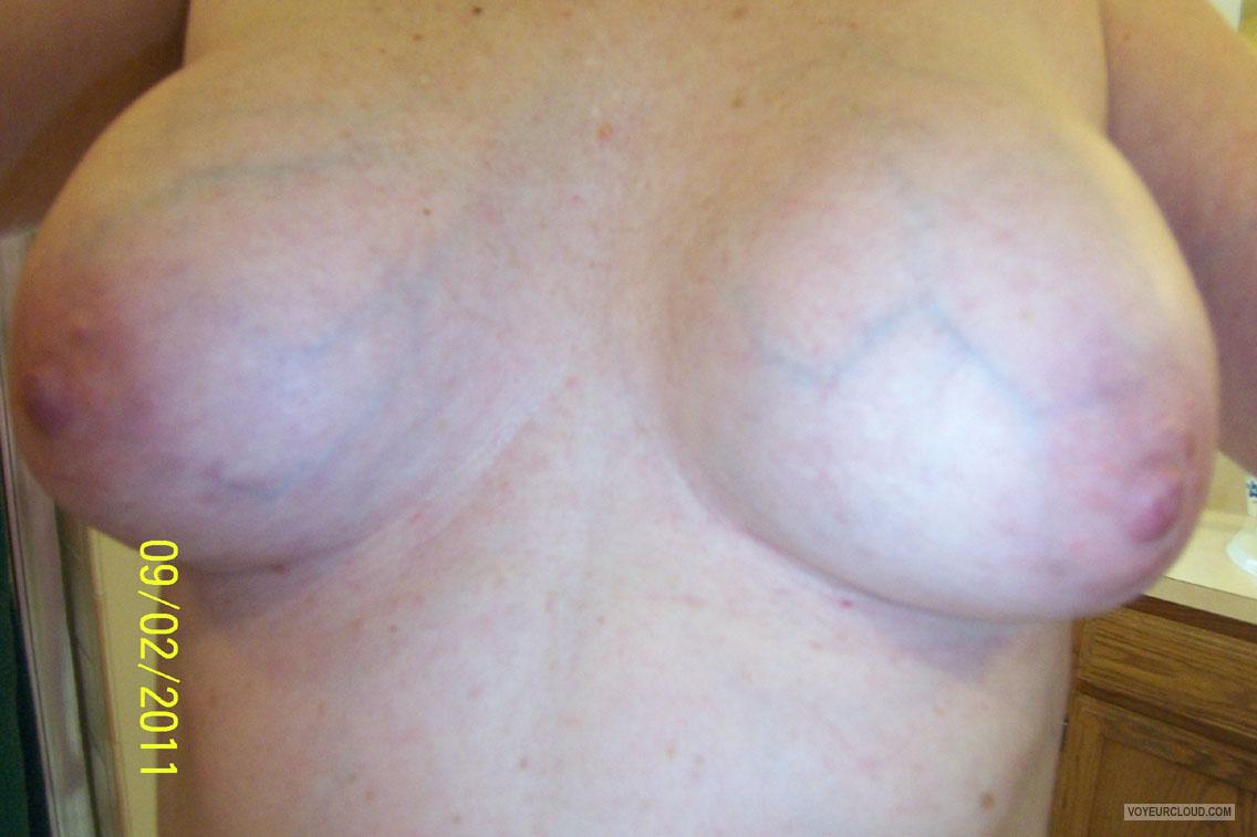 Tit Flash: Wife's Medium Tits - Testing Waters from United States